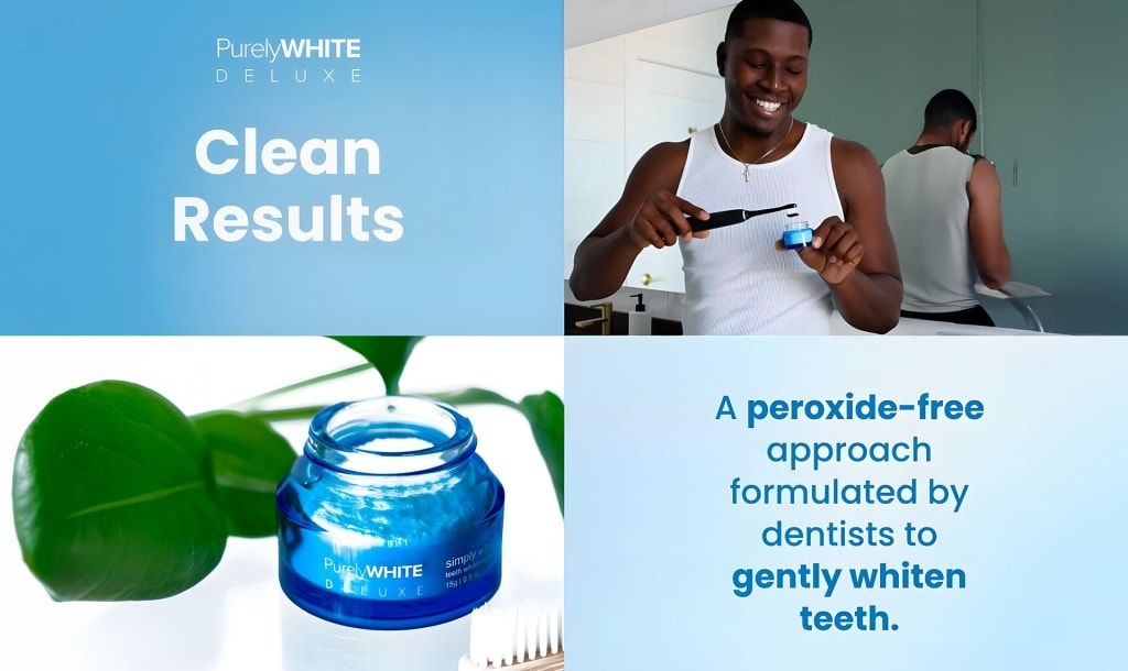 PurelyWHITE Deluxe Teeth Whitening Powder