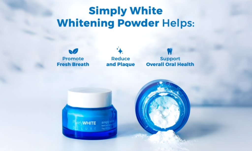 PurelyWHITE Deluxe Teeth Whitening Powder