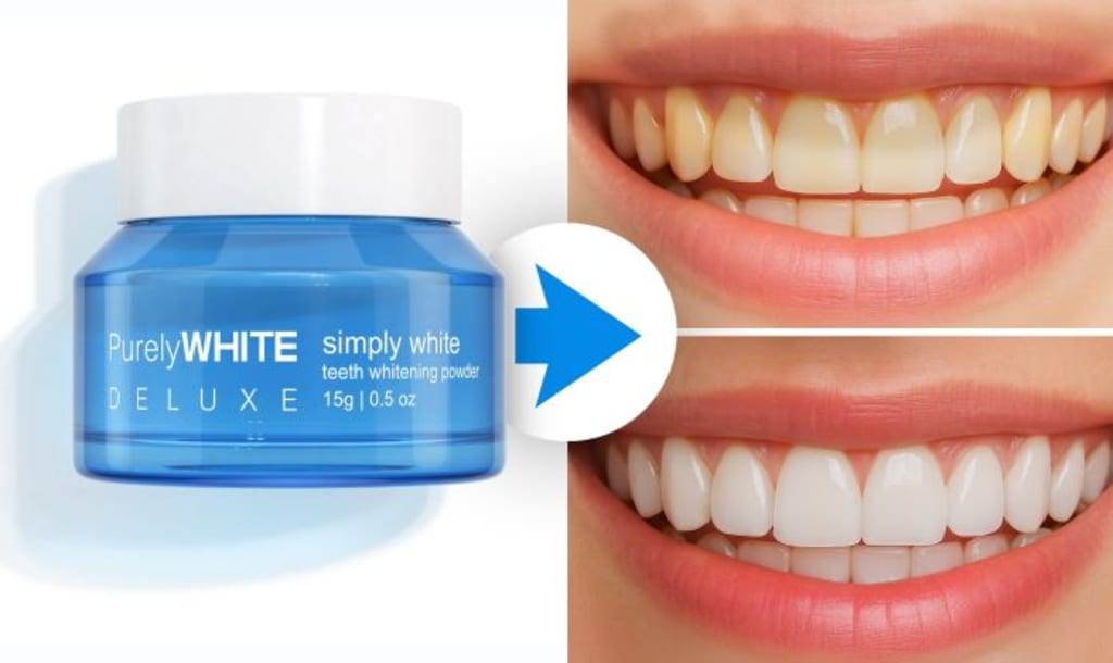 PurelyWHITE Deluxe Teeth Whitening Powder